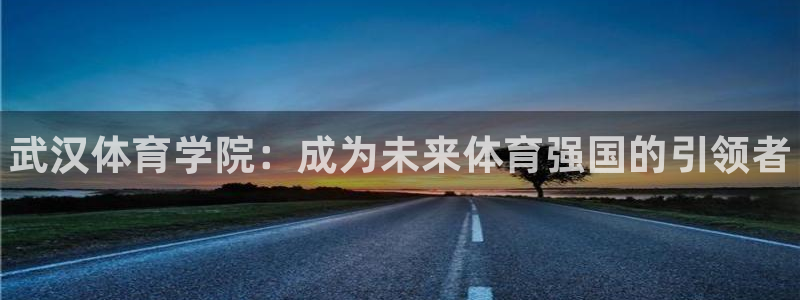 MK体育官方正版app集团简介：武汉体育学院：成为未