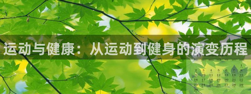 MK体育官方正版app集团：运动与健康：从运动到健身